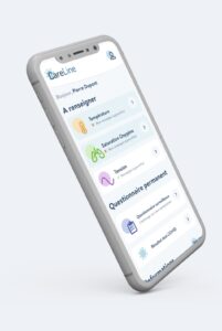 Ecran de l'application Careline Covid
